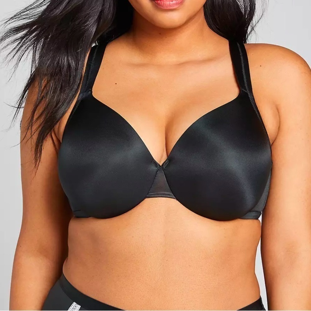 Cacique Satin Full Coverage Underwire Bra